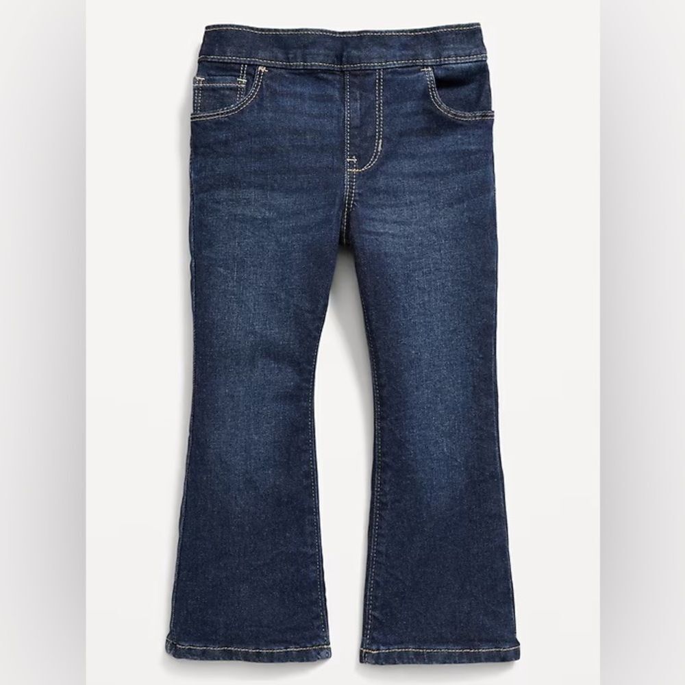 Flare-Leg Pull-On Jeans for Toddler Girls